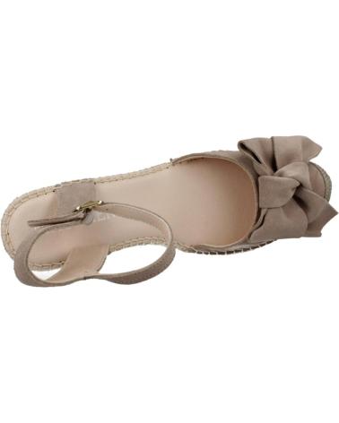 Woman Sandals MACARENA ALPARGATAS MUJER MODELO DENIS13 COLOR MARRON CLARO TOPO