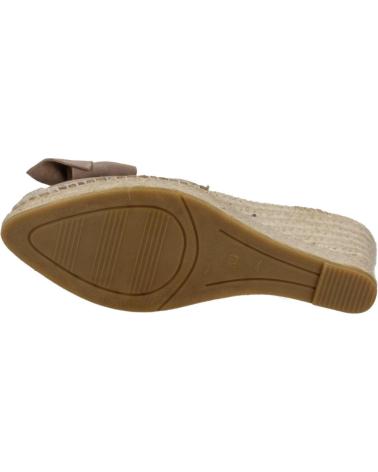 Woman Sandals MACARENA ALPARGATAS MUJER MODELO DENIS13 COLOR MARRON CLARO TOPO