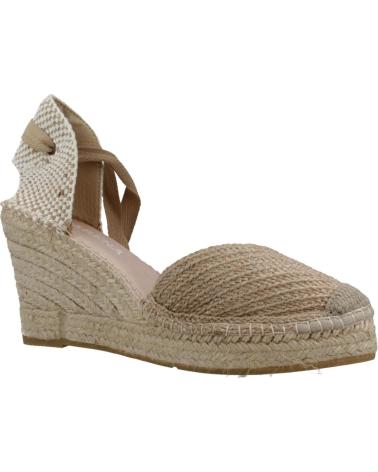 Sandali per Donna MACARENA ALPARGATAS MUJER MODELO DENIS16 COLOR MARRON CLARO NATURAL