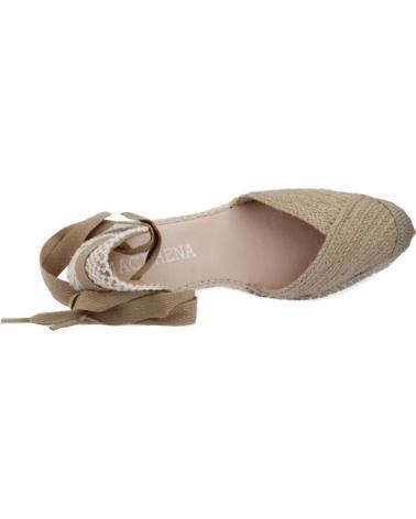 Sandali per Donna MACARENA ALPARGATAS MUJER MODELO DENIS16 COLOR MARRON CLARO NATURAL