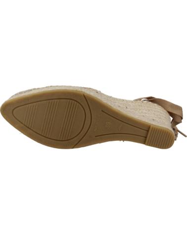 Sandali per Donna MACARENA ALPARGATAS MUJER MODELO DENIS16 COLOR MARRON CLARO NATURAL