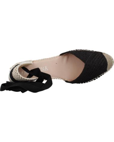 Sandali per Donna MACARENA ALPARGATAS MUJER MODELO DENIS16 COLOR NEGRO