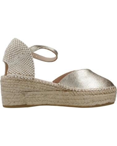 Sandalen für Damen MACARENA ALPARGATAS MUJER MODELO JAVA26 COLOR ORO PLTN