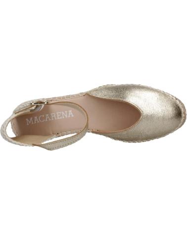 Sandalen für Damen MACARENA ALPARGATAS MUJER MODELO JAVA26 COLOR ORO PLTN