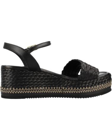 UNISA KEBEC 25 GRA PLATEAU-SANDALEN SCHWARZ BLACK