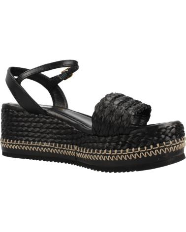 UNISA KEBEC 25 GRA PLATEAU-SANDALEN SCHWARZ BLACK