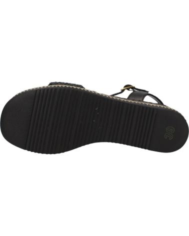 UNISA KEBEC 25 GRA PLATEAU-SANDALEN SCHWARZ BLACK