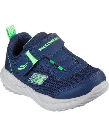 Sportivo per Bambina e Bambino SKECHERS ZAPATILLAS NITRO SPRINT SWIFT BUDDIES LIMA 40731 AZUL MARINO