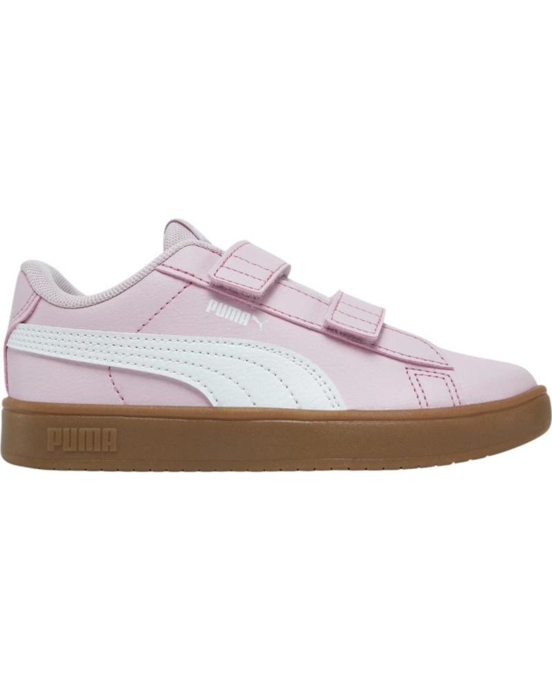 Sportivo per Bambina e Bambino PUMA 394253-18 RICKIE CLASSIC V PS ROSE MAUVE-PUMA WHITE-GUM