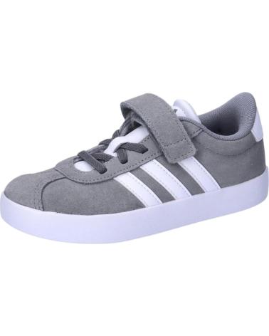Sportivo per Bambina e Bambino ADIDAS ZAPATILLAS VL COURT 3 0 EL C BLANCAS ID9149 CASUAL NINO GRIS