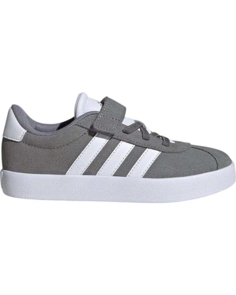 Sportivo per Bambina e Bambino ADIDAS ZAPATILLAS VL COURT 3 0 EL C BLANCAS ID9149 CASUAL NINO GRIS