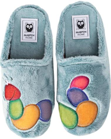 Pantufas-De-Mujer-MARPEN-ZAPATILLAS-DE-CASA-GUSANO-FRUTAS-PETROLEO-418IV24-SLIPP-AZUL