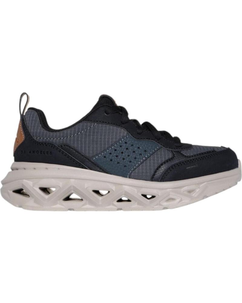 Sneaker für Damen und Junge SKECHERS ZAPATILLAS SKX-1121 CHARCOAL 406145L-BKCC NINO NEGRO