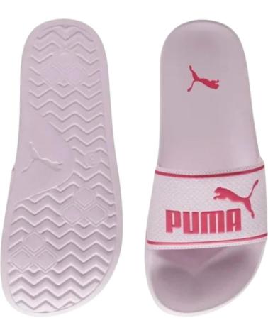 Chinelos de Mulher e Menina PUMA CHANCLAS LEADCAT 2 0 JR GARNET FLIP FLOPS 384434-13 ROSA