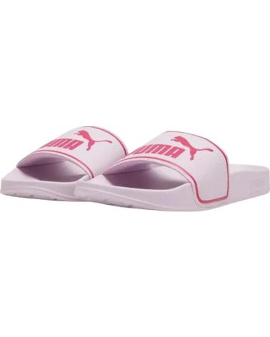 Chinelos de Mulher e Menina PUMA CHANCLAS LEADCAT 2 0 JR GARNET FLIP FLOPS 384434-13 ROSA