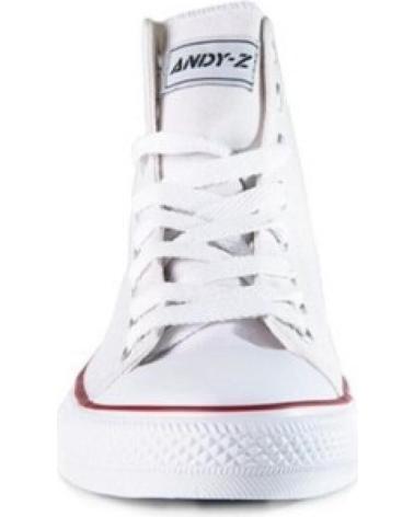 Sportif-De-Hombre-ANDY-Z-ZAPATILLAS-BOTA-BLANCO-AZ1006-WHITE-NEGRO