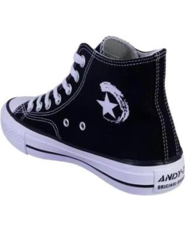 Sportif pour Homme ANDY-Z ZAPATILLAS BOTA BLANCO AZ1006-BLACK NEGRO
