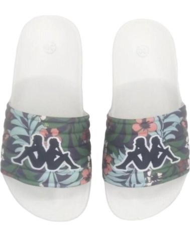 Zehansandalen für Junge KAPPA CHANCLAS MATESE FLORES MARINE KID FLIP FLOPS 304Q930-A06 BLANCO