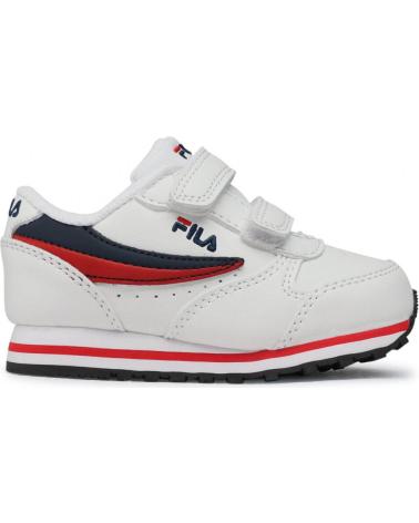 girl and boy Trainers FILA ZAPATILLAS ORBIT VELCRO INFANTIL BLANCO 1011080-98F AZUL
