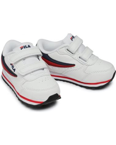 girl and boy Trainers FILA ZAPATILLAS ORBIT VELCRO INFANTIL BLANCO 1011080-98F AZUL