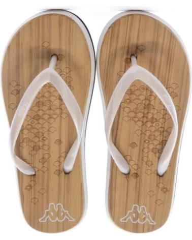 Zehansandalen für Mädchen und Junge KAPPA CHANCLAS MOONEY MARRON SILVER KID FLIP FLOPS 31138MW-A41 MARRóN