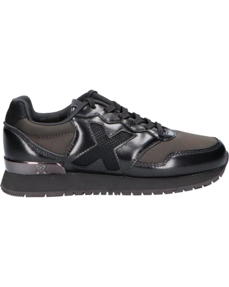 Sneaker für Damen und Junge MUNICH ZAPATILLAS DASH KID 48 NEGRO BRILLO CARBON 1690048 BLANCO