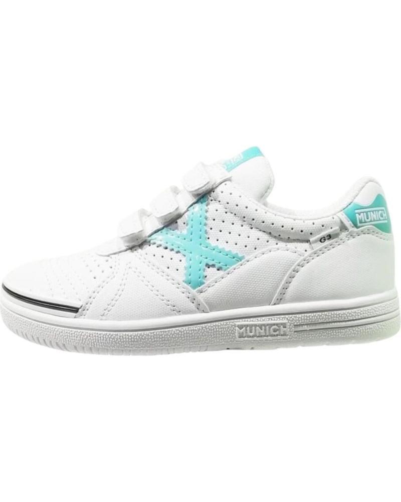 Sportivo per Bambino MUNICH ZAPATILLAS G3 KID VCO VERDE 281 1518281 BLANCO