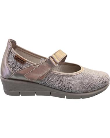 Woman shoes 48 HORAS ZAPATOS 511104-67 METAL CHAMPAN - MARBORE GRIS VARIOS COLORES