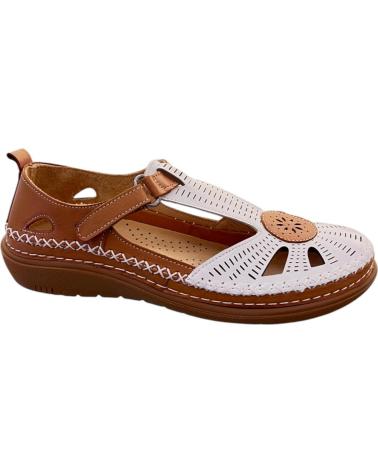 Woman Sandals 48 HORAS SANDALIAS 48 HOURS 513702-30 PIEL BLANCO - CUERO VARIOS COLORES