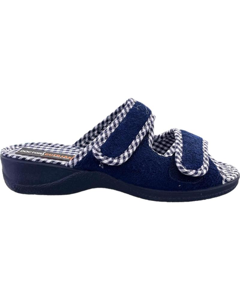 Hausschuhe für Damen D`CUTILLAS ZAPATILLAS RIZO VELCRO DOCTOR CUTILLAS 21738 MARINO VARIOS COLORES