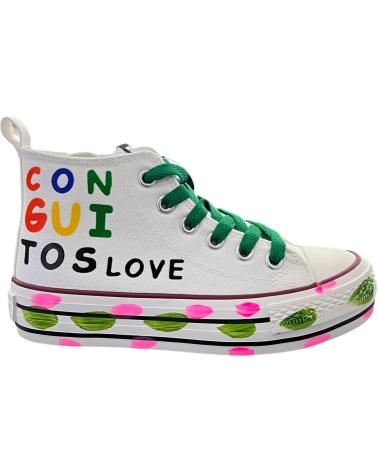 girl Trainers CONGUITOS SNEAKERS LONA NINA COSH310004 CANVA WHITE VARIOS COLORES