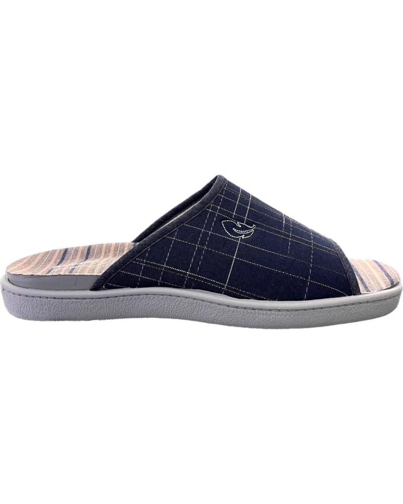 Pantofole per Uomo PLUMAFLEX ZAPATILLAS CASA HOMBRE PUNTERA ABIERTA 12452 MARINO VARIOS COLORES