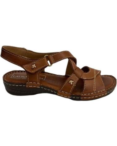 Sandali per Donna LAURA AZAÑA SANDALIAS MUJER LAURA  AZANA LA11104NC PLANO NAPA CERA CONA VARIOS COLORES