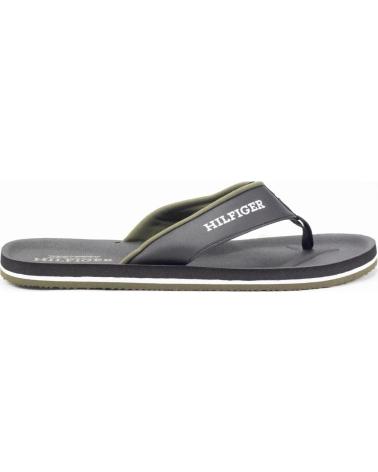 Zehansandalen für Herren TOMMY HILFIGER CHANCLAS PADDED COMFORT HILFIGER B SANDAL NEG NEGRO