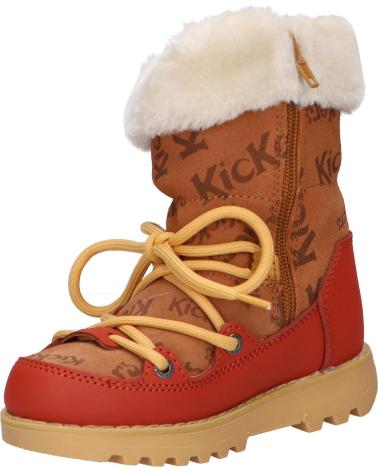Botas de Niña KICKERS 911531-30 KICKNEOSNOW KID 114 CAMEL IMPRIME