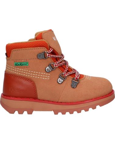 Botins de Menino KICKERS 878760-10 KICKNATURE CUIR 114 CAMEL BEIGE