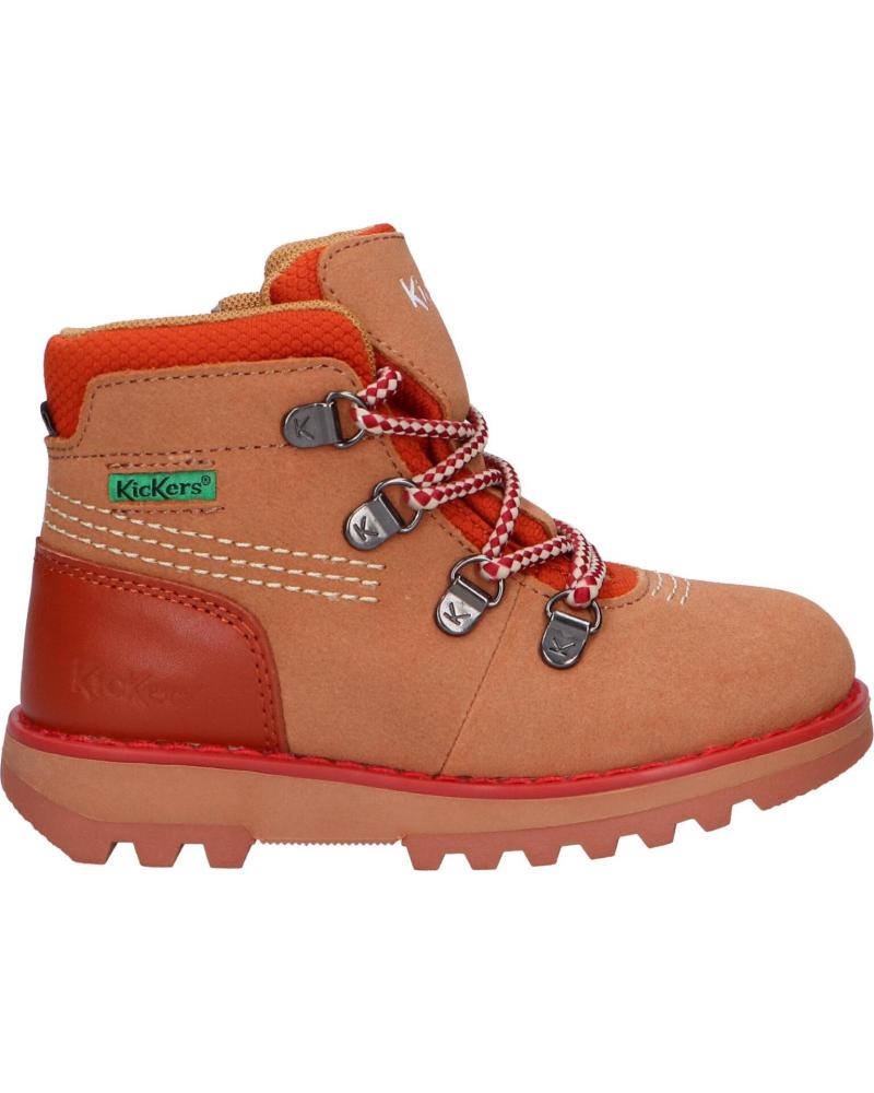 Botins de Menino KICKERS 878760-10 KICKNATURE CUIR 114 CAMEL BEIGE