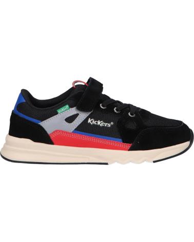 Zapatillas deporte pour Garçon KICKERS 910830-30 KIFUJIN 83 NOIR ROUGE BLEU