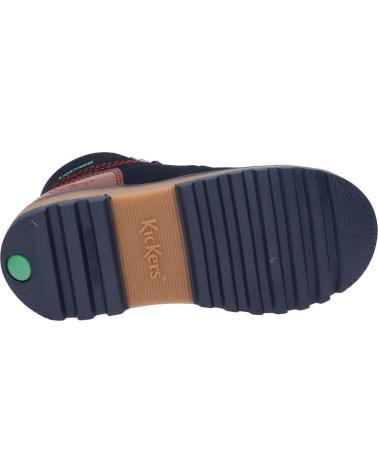 Botines de Niño KICKERS 878760-10 KICKNATURE CUIR 103 MARINE ROUGE