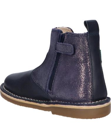 Botins de Menina e Menino KICKERS 748899-10MAELIO COW 102 MARINE METALLIS