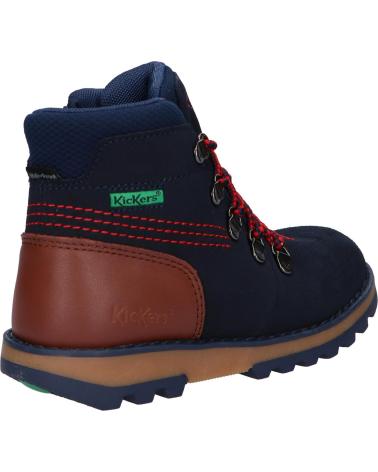 Botines de Niño KICKERS 878760-10 KICKNATURE CUIR 103 MARINE ROUGE