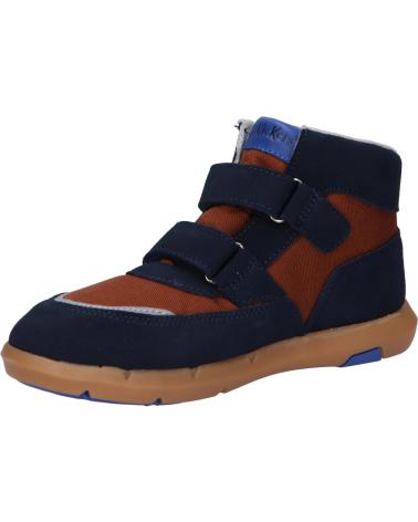 Stivaletti per Bambino KICKERS 878780-10 JUNIBO NYLON 102 MARINE MARRON