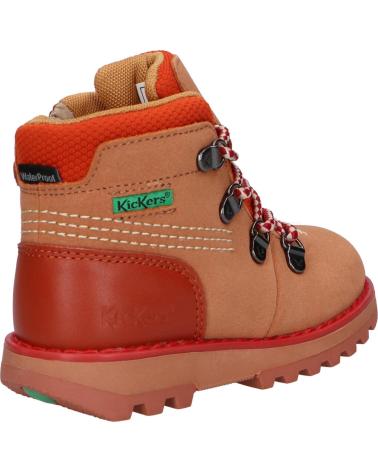 Botins de Menino KICKERS 878760-10 KICKNATURE CUIR 114 CAMEL BEIGE