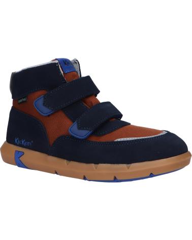 Stivaletti per Bambino KICKERS 878780-10 JUNIBO NYLON 102 MARINE MARRON