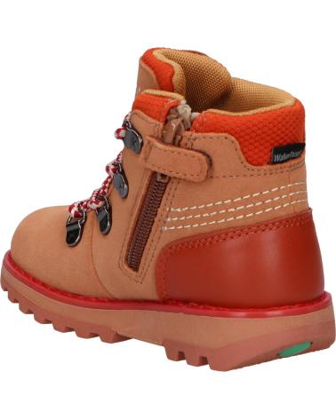 Botins de Menino KICKERS 878760-10 KICKNATURE CUIR 114 CAMEL BEIGE