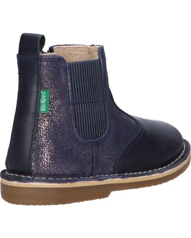 Botins de Menina e Menino KICKERS 748899-10MAELIO COW 102 MARINE METALLIS