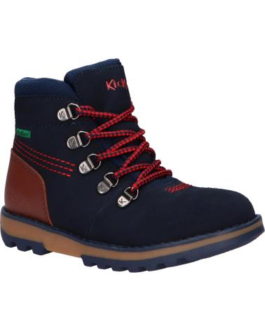 Botines de Niño KICKERS 878760-10 KICKNATURE CUIR 103 MARINE ROUGE