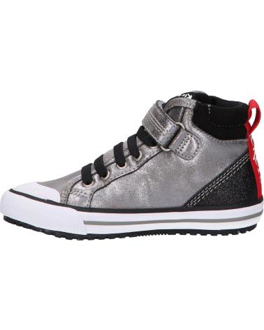 Botins de Menino KICKERS 915780-30 GECKIRA HI 16 ARGENT GLITTER