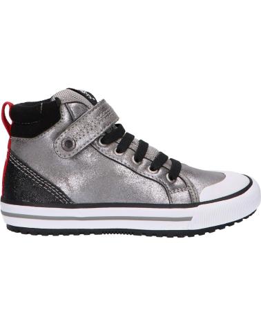 Botins de Menino KICKERS 915780-30 GECKIRA HI 16 ARGENT GLITTER