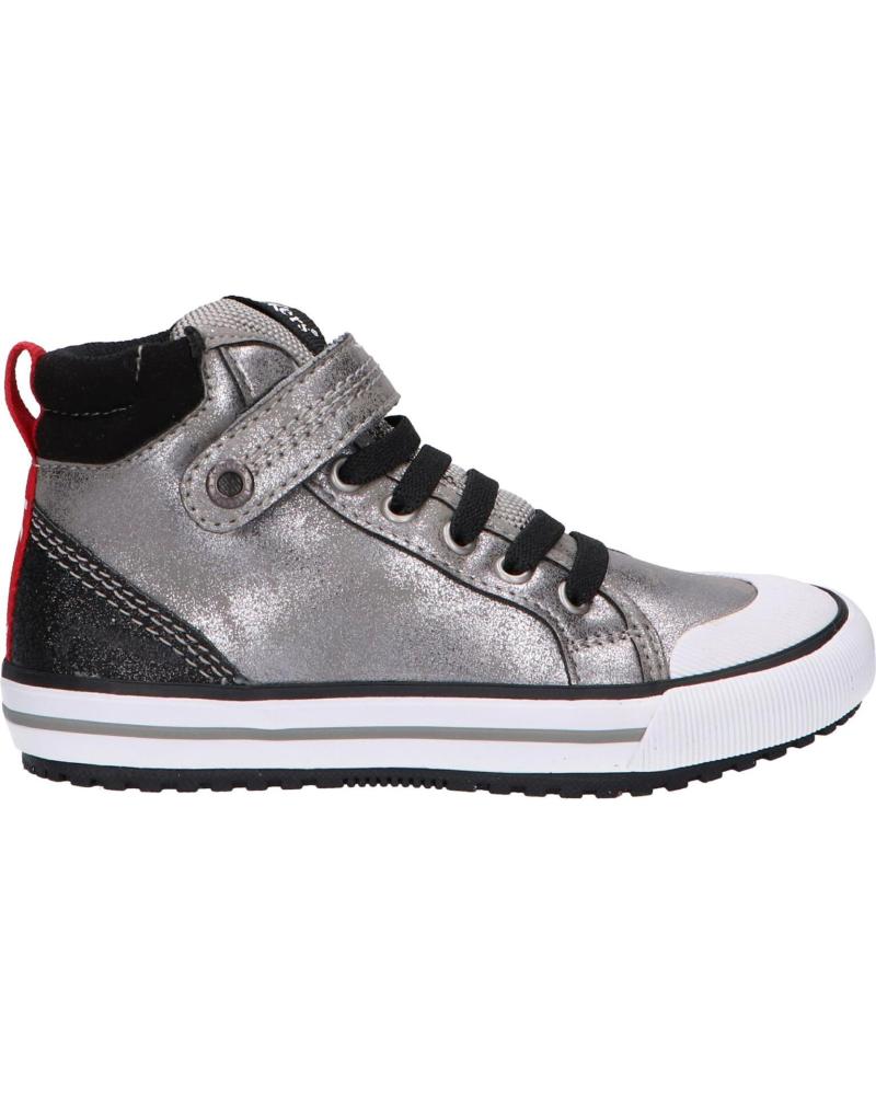 Botins de Menino KICKERS 915780-30 GECKIRA HI 16 ARGENT GLITTER